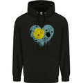 Love Palau Flag Palauan Day Football Mens 80% Cotton Hoodie Black