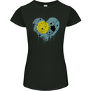 Love Palau Flag Palauan Day Football Womens Petite Cut T-Shirt Black