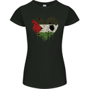 Love Palestine Flag Palestinian Day Football Womens Petite Cut T-Shirt Black