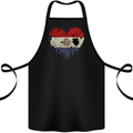 Love Paraguay Flag Paraguayan Day Football Cotton Apron 100% Organic Black