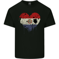 Love Paraguay Flag Paraguayan Day Football Kids T-Shirt Childrens Black
