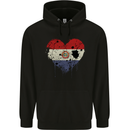 Love Paraguay Flag Paraguayan Day Football Mens 80% Cotton Hoodie Black