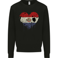 Love Paraguay Flag Paraguayan Day Football Mens Sweatshirt Jumper Black