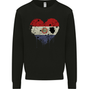 Love Paraguay Flag Paraguayan Day Football Mens Sweatshirt Jumper Black