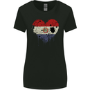 Love Paraguay Flag Paraguayan Day Football Womens Wider Cut T-Shirt Black