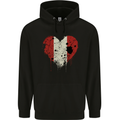 Love Peru Flag Peruvian Day Football Childrens Kids Hoodie Black