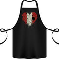 Love Peru Flag Peruvian Day Football Cotton Apron 100% Organic Black