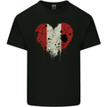 Love Peru Flag Peruvian Day Football Kids T-Shirt Childrens Black