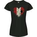 Love Peru Flag Peruvian Day Football Womens Petite Cut T-Shirt Black