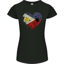 Love Philippines Flag Philipino Day Football Womens Petite Cut T-Shirt Black
