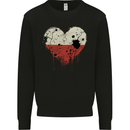 Love Poland Flag Polish Day Football Mens Sweatshirt Jumper Black