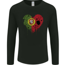 Love Portugal Flag Portuguese Day Football Mens Long Sleeve T-Shirt Black