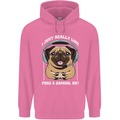 Love Pugs and Gaming Gamer Childrens Kids Hoodie Azalea
