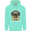 Love Pugs and Gaming Gamer Childrens Kids Hoodie Peppermint