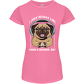 Love Pugs and Gaming Gamer Womens Petite Cut T-Shirt Azalea