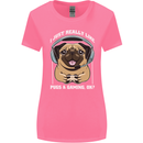 Love Pugs and Gaming Gamer Womens Wider Cut T-Shirt Azalea