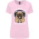 Love Pugs and Gaming Gamer Womens Wider Cut T-Shirt Light Pink