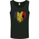 Love Romania Flag Romanian Day Football Mens Vest Tank Top Black