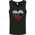 Love Russia Flag Russian Day Football Mens Vest Tank Top Black