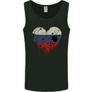 Love Russia Flag Russian Day Football Mens Vest Tank Top Black