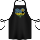 Love Rwanda Flag Rwandan Day Football Cotton Apron 100% Organic Black