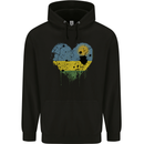 Love Rwanda Flag Rwandan Day Football Mens 80% Cotton Hoodie Black