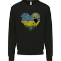 Love Rwanda Flag Rwandan Day Football Mens Sweatshirt Jumper Black