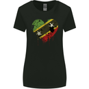 Love Saint Kitts and Nevis Flag Day Football Womens Wider Cut T-Shirt Black