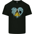 Love Saint Lucia Flag Lucian Day Football Mens Cotton T-Shirt Tee Top Black