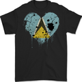 Love Saint Lucia Flag Lucian Day Football Mens Gildan Cotton T-Shirt Black