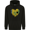 Love Saint Vincent and Grenadines Flag Football Mens 80% Cotton Hoodie Black