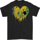 Love Saint Vincent and Grenadines Flag Football Mens Gildan Cotton T-Shirt Black