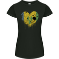 Love Saint Vincent and Grenadines Flag Football Womens Petite Cut T-Shirt Black