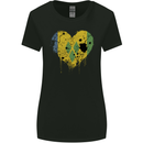 Love Saint Vincent and Grenadines Flag Football Womens Wider Cut T-Shirt Black