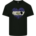 Love Salvador Flag Salvadoran Day Football Kids T-Shirt Childrens Black