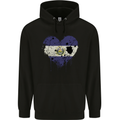 Love Salvador Flag Salvadoran Day Football Mens 80% Cotton Hoodie Black