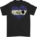 Love Salvador Flag Salvadoran Day Football Mens Gildan Cotton T-Shirt Black