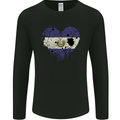Love Salvador Flag Salvadoran Day Football Mens Long Sleeve T-Shirt Black