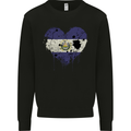 Love Salvador Flag Salvadoran Day Football Mens Sweatshirt Jumper Black