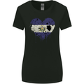 Love Salvador Flag Salvadoran Day Football Womens Wider Cut T-Shirt Black
