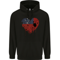 Love Samoa Flag Samoan Day Football Childrens Kids Hoodie Black