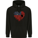 Love Samoa Flag Samoan Day Football Mens 80% Cotton Hoodie Black