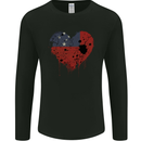 Love Samoa Flag Samoan Day Football Mens Long Sleeve T-Shirt Black