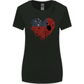 Love Samoa Flag Samoan Day Football Womens Wider Cut T-Shirt Black