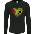 Love Sao Tome and Principe Flag Day Football Mens Long Sleeve T-Shirt Black