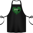 Love Saudi Arabia Flag Arabian Day Football Cotton Apron 100% Organic Black