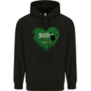 Love Saudi Arabia Flag Arabian Day Football Mens 80% Cotton Hoodie Black