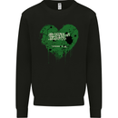 Love Saudi Arabia Flag Arabian Day Football Mens Sweatshirt Jumper Black