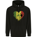 Love Senegal Flag Senegalese Day Football Childrens Kids Hoodie Black