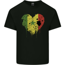 Love Senegal Flag Senegalese Day Football Mens Cotton T-Shirt Tee Top Black